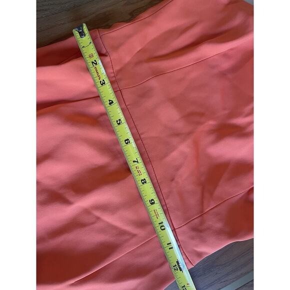 Victoria Beckham Iconic Orange Tangerine Cocktail Bodycon Dress Halter Pencil - Picture 16 of 16